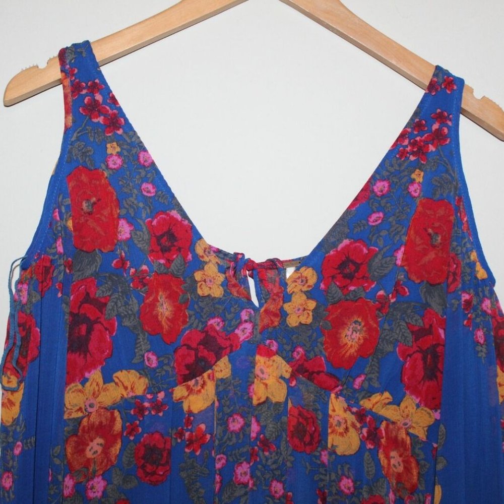 Free People Penny Lover Mini Dress Blue HW9603 - Picture 4 of 11
